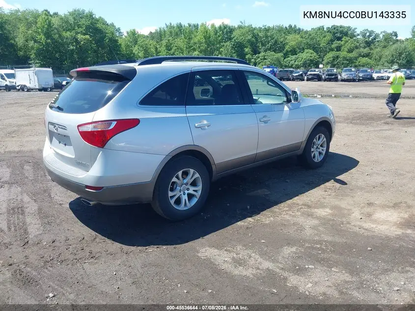 2011 Hyundai Veracruz Gls VIN: KM8NU4CC0BU143335 Lot: 45536644