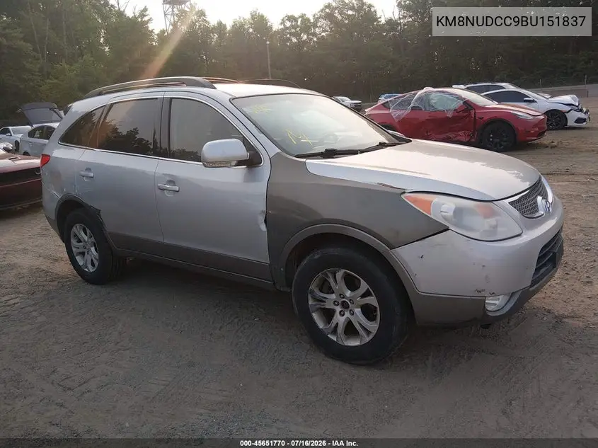2011 Hyundai Veracruz Gls VIN: KM8NUDCC9BU151837 Lot: 45651770