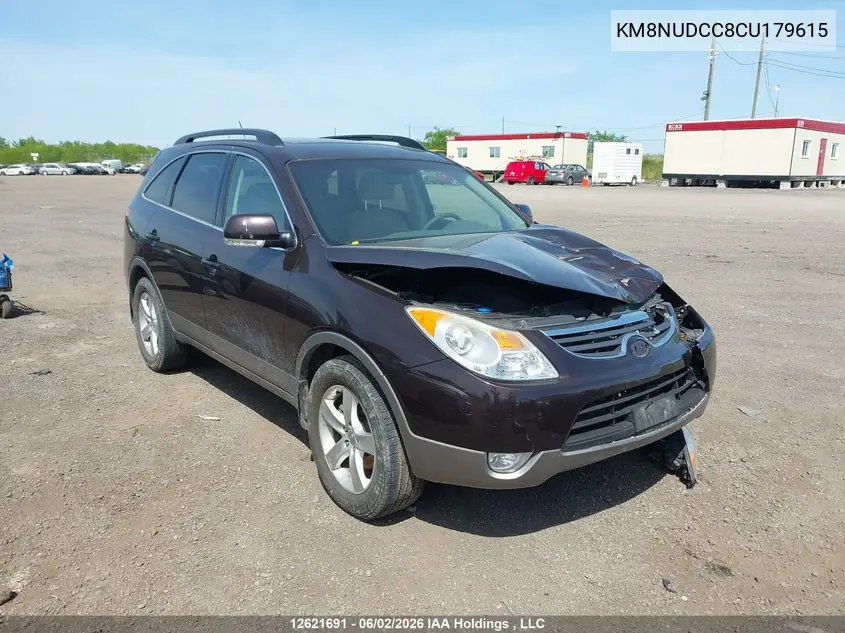 2012 Hyundai Veracruz Gls/Limited VIN: KM8NUDCC8CU179615 Lot: 12621691