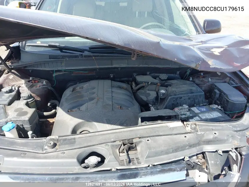 2012 Hyundai Veracruz Gls/Limited VIN: KM8NUDCC8CU179615 Lot: 12621691