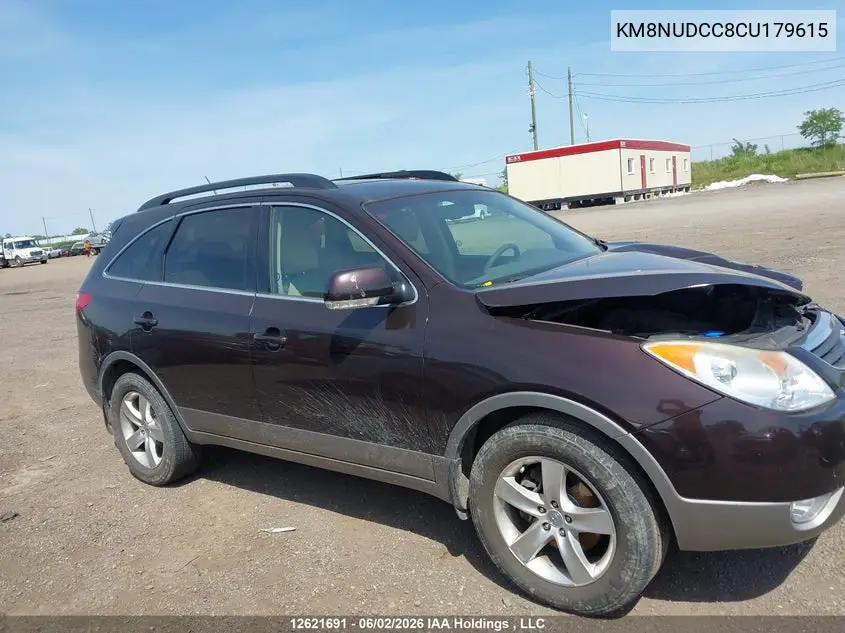2012 Hyundai Veracruz Gls/Limited VIN: KM8NUDCC8CU179615 Lot: 12621691