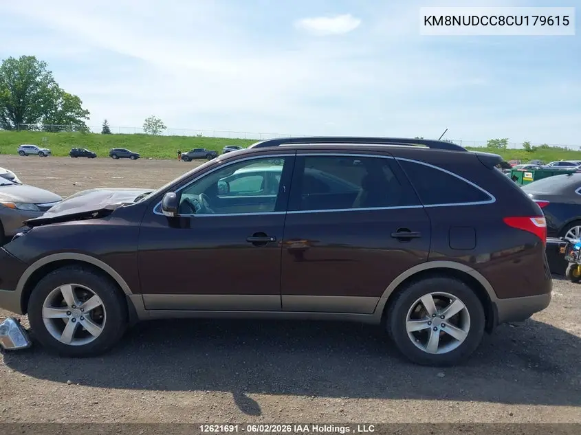 2012 Hyundai Veracruz Gls/Limited VIN: KM8NUDCC8CU179615 Lot: 12621691