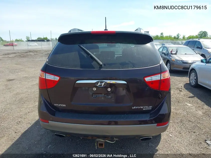 2012 Hyundai Veracruz Gls/Limited VIN: KM8NUDCC8CU179615 Lot: 12621691