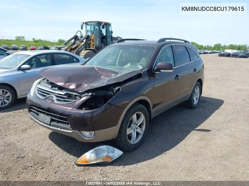 2012 Hyundai Veracruz Gls/Limited VIN: KM8NUDCC8CU179615 Lot: 12621691