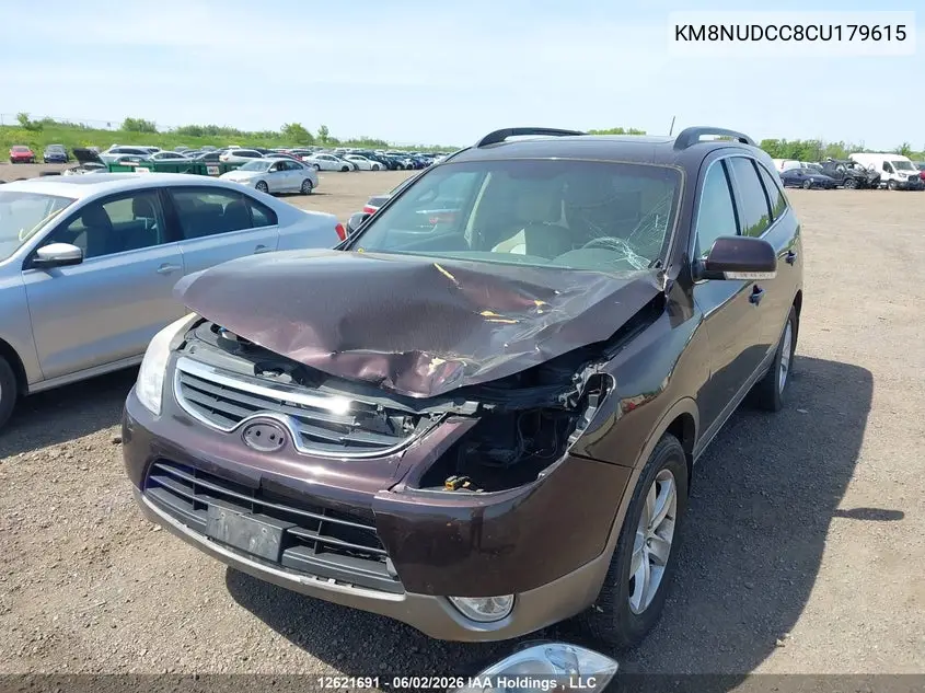 2012 Hyundai Veracruz Gls/Limited VIN: KM8NUDCC8CU179615 Lot: 12621691