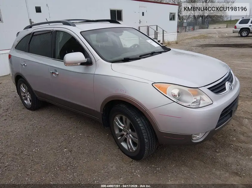 2012 Hyundai Veracruz Limited VIN: KM8NU4CCXCU198196 Lot: 44907251