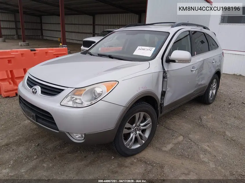 2012 Hyundai Veracruz Limited VIN: KM8NU4CCXCU198196 Lot: 44907251