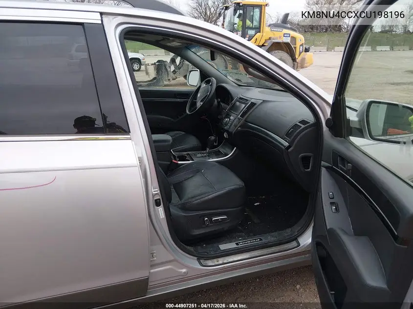 2012 Hyundai Veracruz Limited VIN: KM8NU4CCXCU198196 Lot: 44907251