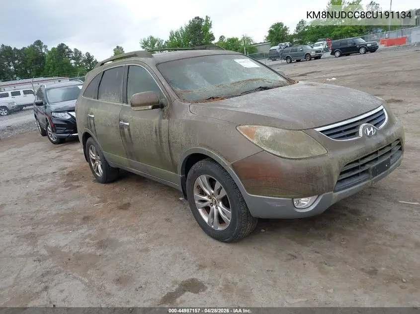 2012 Hyundai Veracruz Limited VIN: KM8NUDCC8CU191134 Lot: 44987157