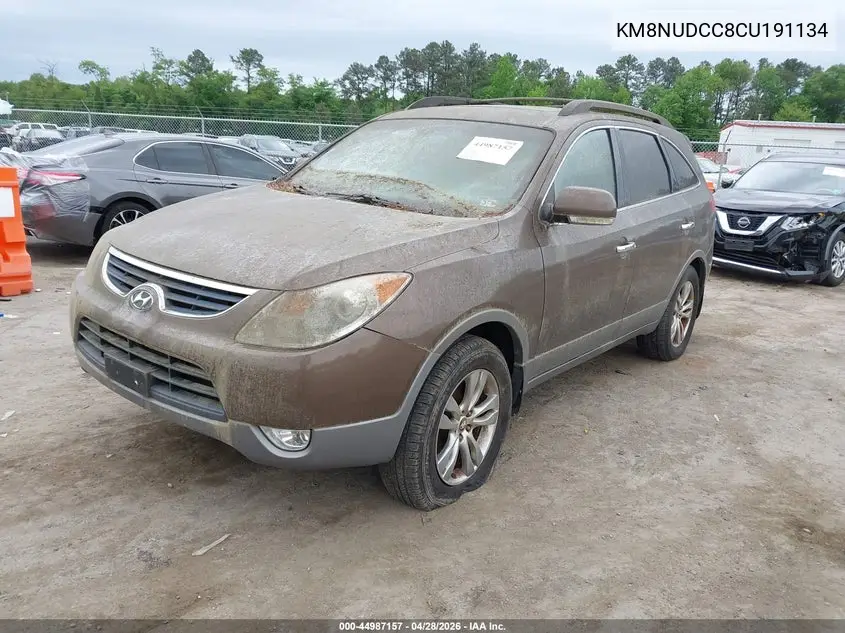 2012 Hyundai Veracruz Limited VIN: KM8NUDCC8CU191134 Lot: 44987157