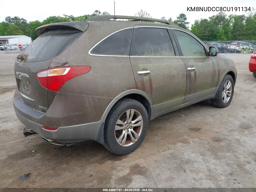 2012 Hyundai Veracruz Limited VIN: KM8NUDCC8CU191134 Lot: 44987157