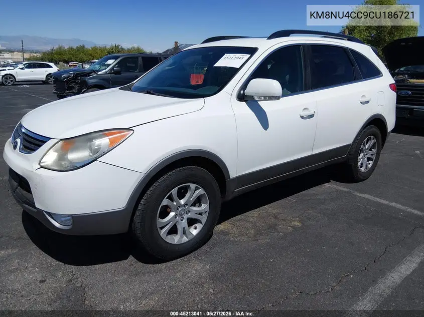 2012 Hyundai Veracruz Gls VIN: KM8NU4CC9CU186721 Lot: 45213041