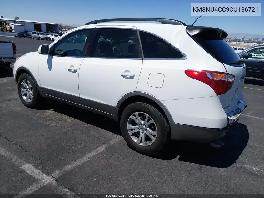 2012 Hyundai Veracruz Gls VIN: KM8NU4CC9CU186721 Lot: 45213041