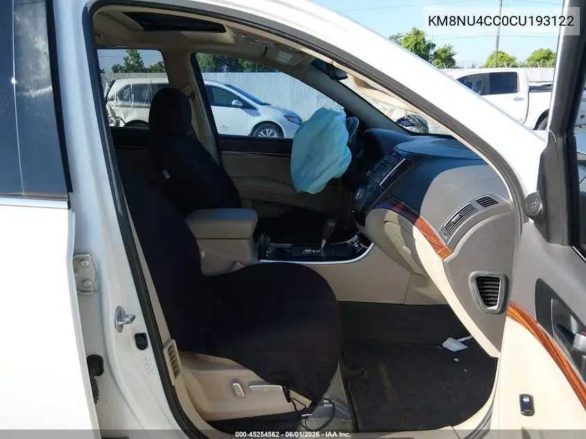 2012 Hyundai Veracruz Limited VIN: KM8NU4CC0CU193122 Lot: 45254562