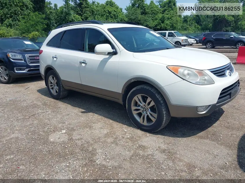 2012 Hyundai Veracruz Limited VIN: KM8NUDCC6CU186255 Lot: 45313639