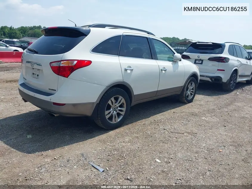 2012 Hyundai Veracruz Limited VIN: KM8NUDCC6CU186255 Lot: 45313639
