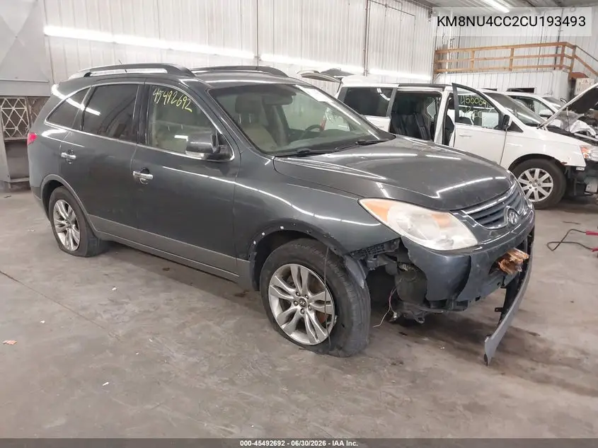 2012 Hyundai Veracruz Limited VIN: KM8NU4CC2CU193493 Lot: 45492692
