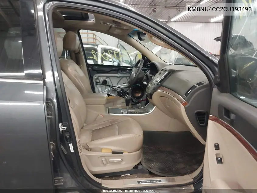 2012 Hyundai Veracruz Limited VIN: KM8NU4CC2CU193493 Lot: 45492692