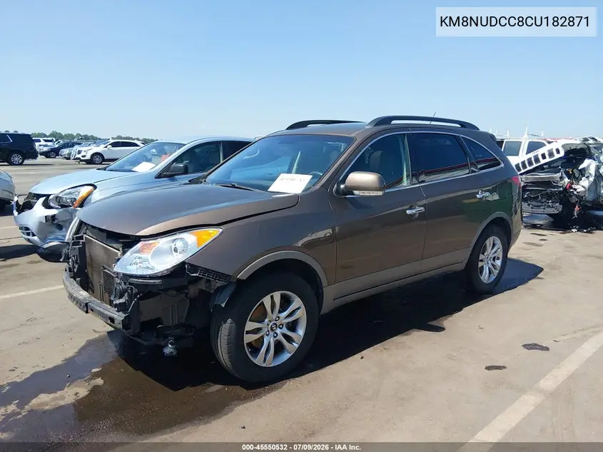 2012 Hyundai Veracruz Limited VIN: KM8NUDCC8CU182871 Lot: 45550532