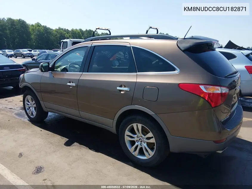 2012 Hyundai Veracruz Limited VIN: KM8NUDCC8CU182871 Lot: 45550532