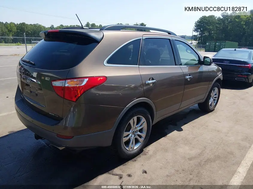2012 Hyundai Veracruz Limited VIN: KM8NUDCC8CU182871 Lot: 45550532