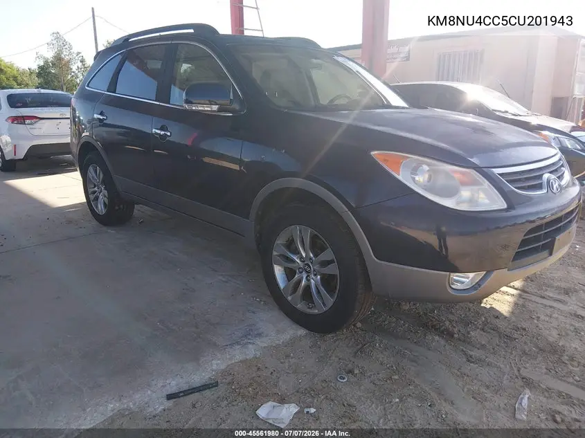 2012 Hyundai Veracruz Limited VIN: KM8NU4CC5CU201943 Lot: 45561980