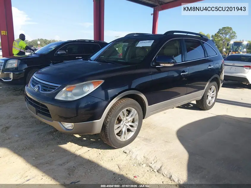 2012 Hyundai Veracruz Limited VIN: KM8NU4CC5CU201943 Lot: 45561980