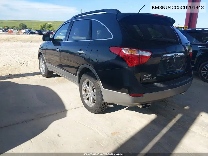 2012 Hyundai Veracruz Limited VIN: KM8NU4CC5CU201943 Lot: 45561980