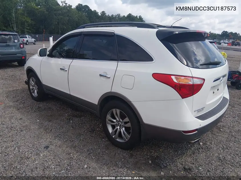 2012 Hyundai Veracruz Limited VIN: KM8NUDCC3CU187573 Lot: 45582085