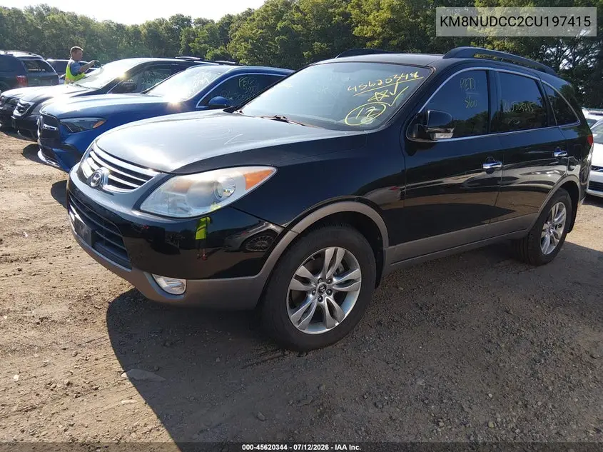 2012 Hyundai Veracruz Limited VIN: KM8NUDCC2CU197415 Lot: 45620344
