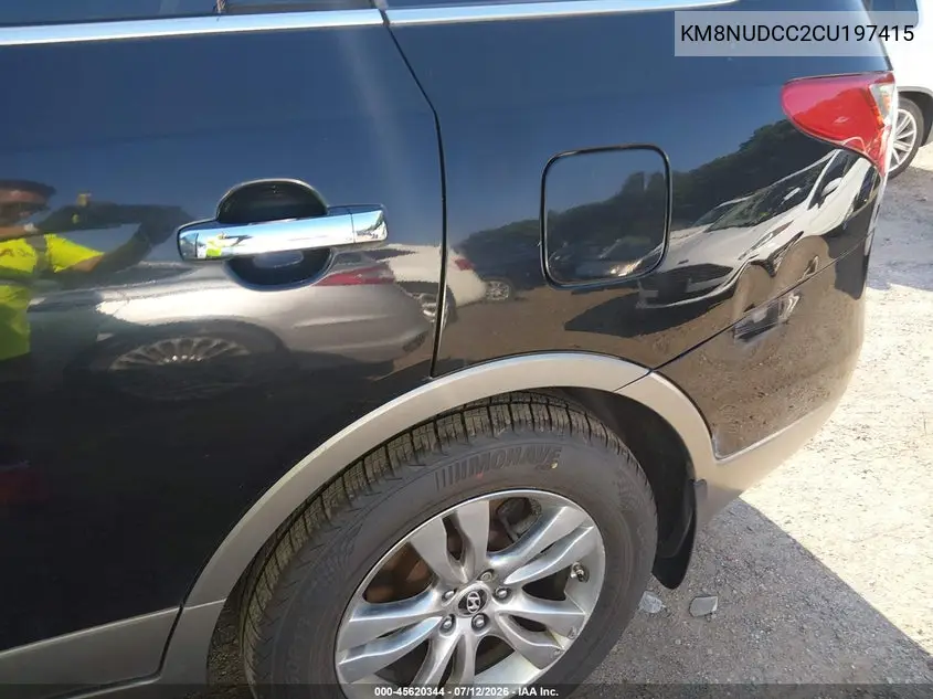 2012 Hyundai Veracruz Limited VIN: KM8NUDCC2CU197415 Lot: 45620344