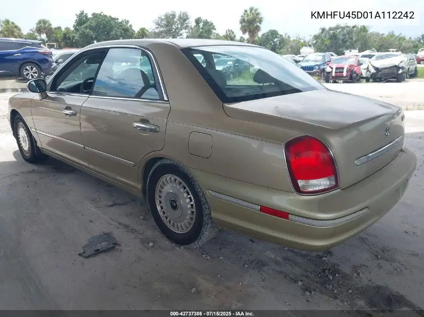 2001 Hyundai Xg300 L VIN: KMHFU45D01A112242 Lot: 42737386