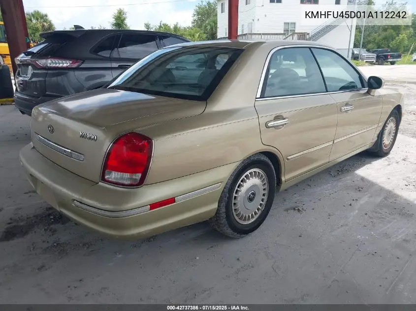 2001 Hyundai Xg300 L VIN: KMHFU45D01A112242 Lot: 42737386