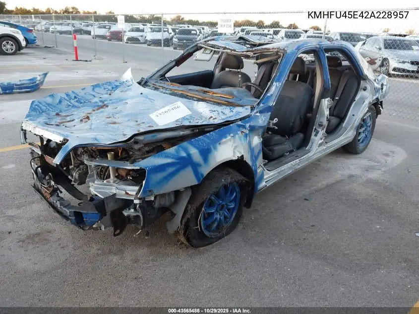 2002 Hyundai Xg350 L VIN: KMHFU45E42A228957 Lot: 43565486