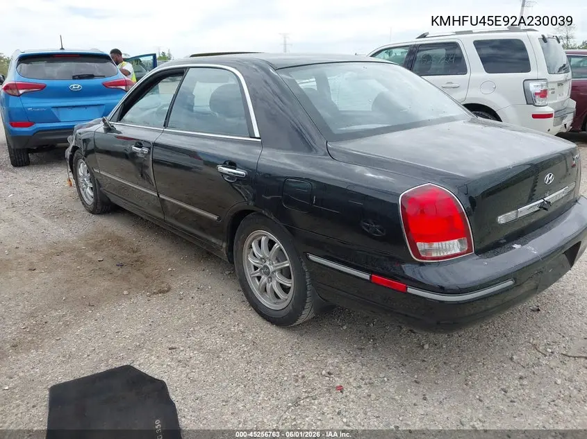 2002 Hyundai Xg350 L VIN: KMHFU45E92A230039 Lot: 45256763