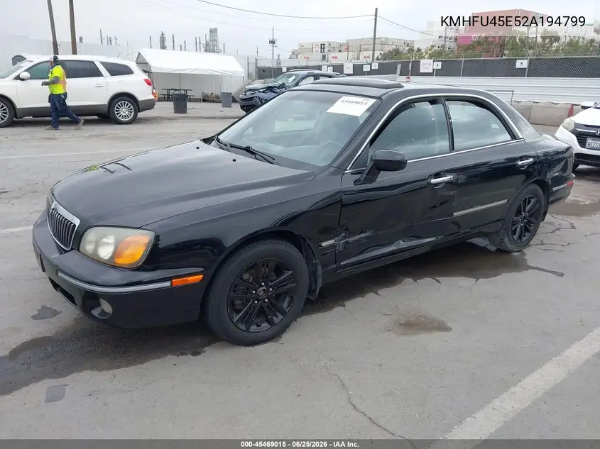 2002 Hyundai Xg350 L VIN: KMHFU45E52A194799 Lot: 45469015