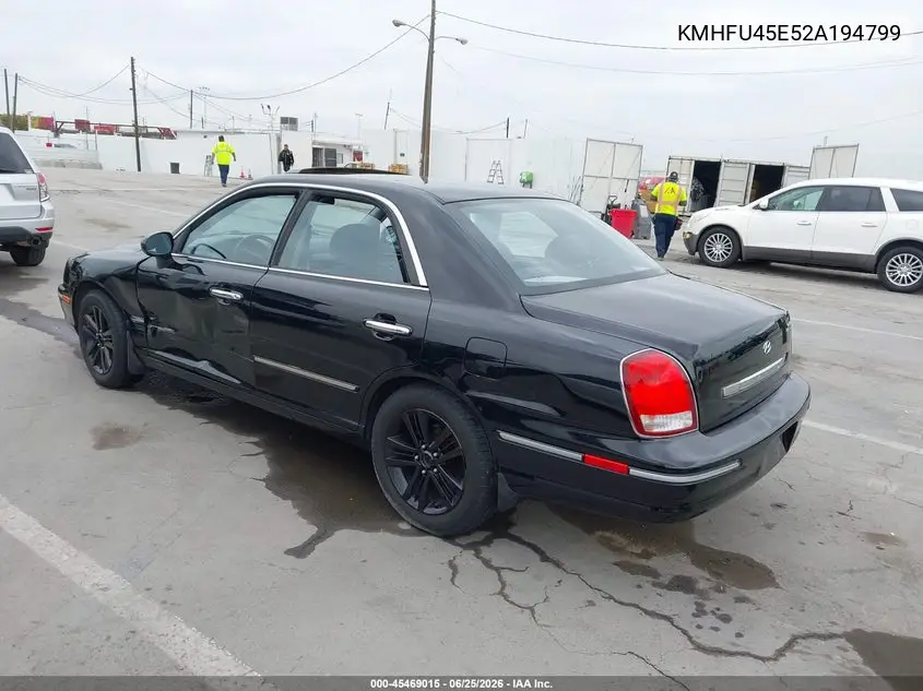 2002 Hyundai Xg350 L VIN: KMHFU45E52A194799 Lot: 45469015