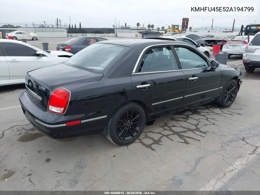 2002 Hyundai Xg350 L VIN: KMHFU45E52A194799 Lot: 45469015