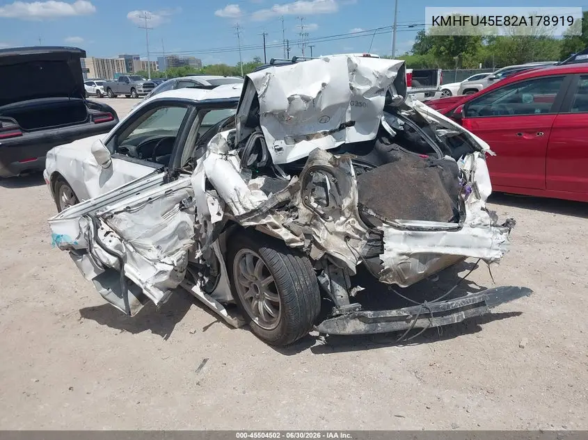 2002 Hyundai Xg350 L VIN: KMHFU45E82A178919 Lot: 45504502