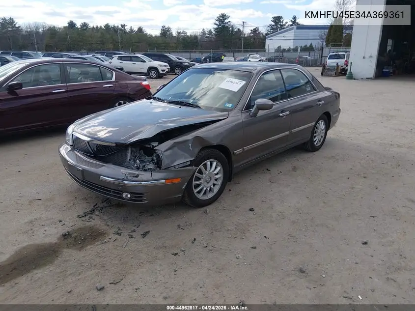 2004 Hyundai Xg350 L VIN: KMHFU45E34A369361 Lot: 44962817