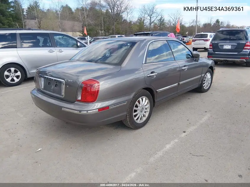 2004 Hyundai Xg350 L VIN: KMHFU45E34A369361 Lot: 44962817