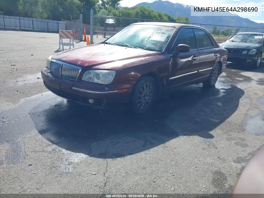 2004 Hyundai Xg350 L VIN: KMHFU45E64A298690 Lot: 45152225