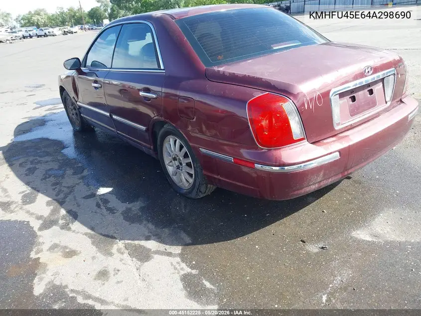 2004 Hyundai Xg350 L VIN: KMHFU45E64A298690 Lot: 45152225