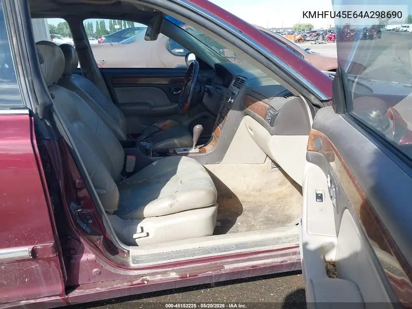 2004 Hyundai Xg350 L VIN: KMHFU45E64A298690 Lot: 45152225