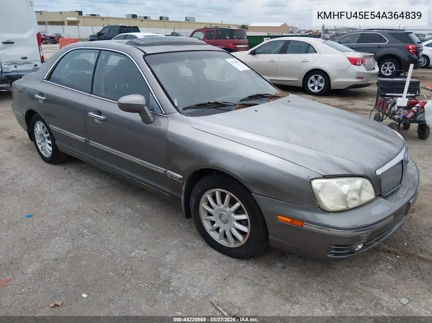2004 Hyundai Xg350 L VIN: KMHFU45E54A364839 Lot: 45220869