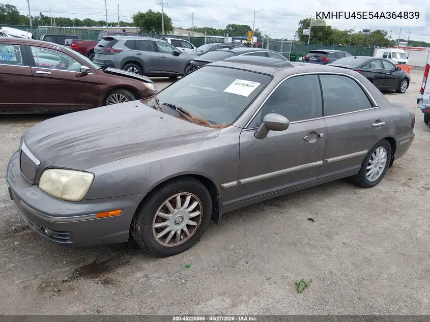 2004 Hyundai Xg350 L VIN: KMHFU45E54A364839 Lot: 45220869