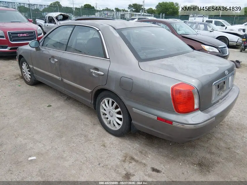 2004 Hyundai Xg350 L VIN: KMHFU45E54A364839 Lot: 45220869