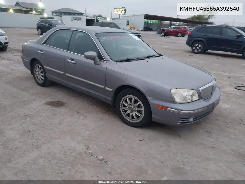 2005 Hyundai Xg350 L VIN: KMHFU45E65A392540 Lot: 43895821