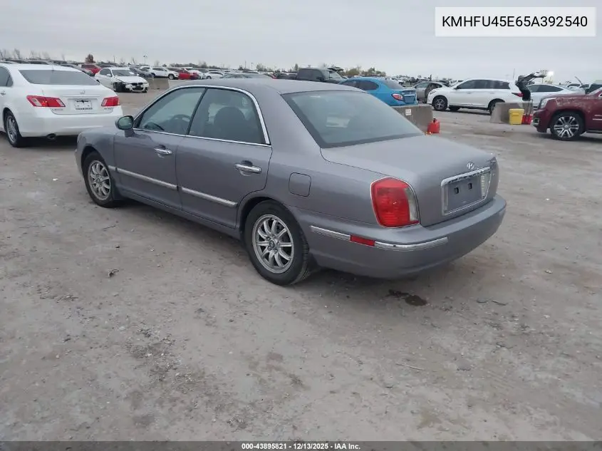 2005 Hyundai Xg350 L VIN: KMHFU45E65A392540 Lot: 43895821