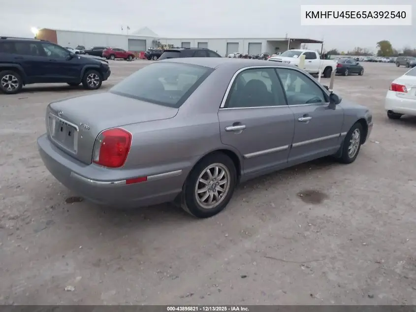 2005 Hyundai Xg350 L VIN: KMHFU45E65A392540 Lot: 43895821